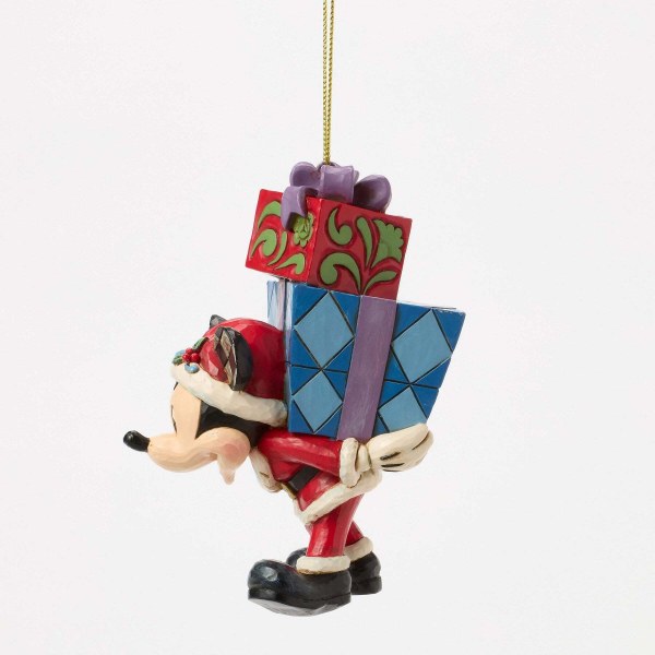 MICKEY MET CADEAUS OP DE ACHTERKANT Hangend Ornament - DISNEY TRADITIONS
