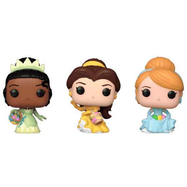 Carrot Pocket POP blister 3 figuren Disney Prinses Assepoester Tiana Bella pasen