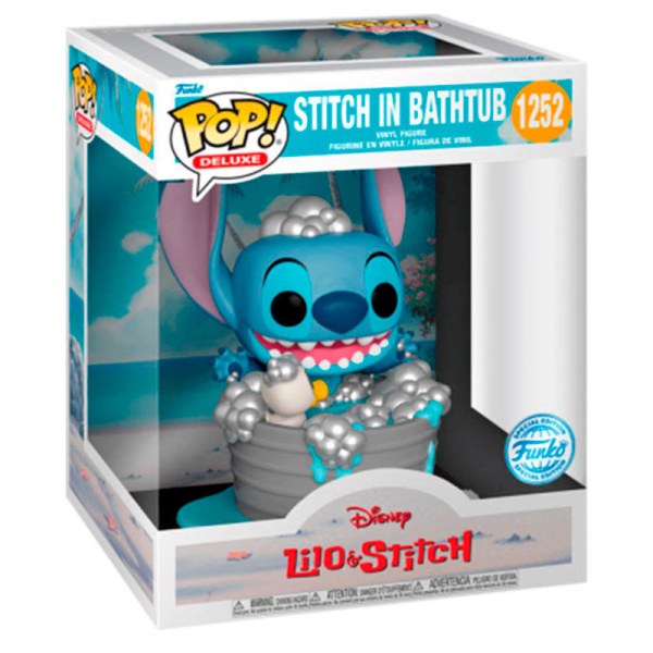 POP! 1252 figuur Deluxe Disney Lilo & Stitch - Stitch in Bathtub Exclusief