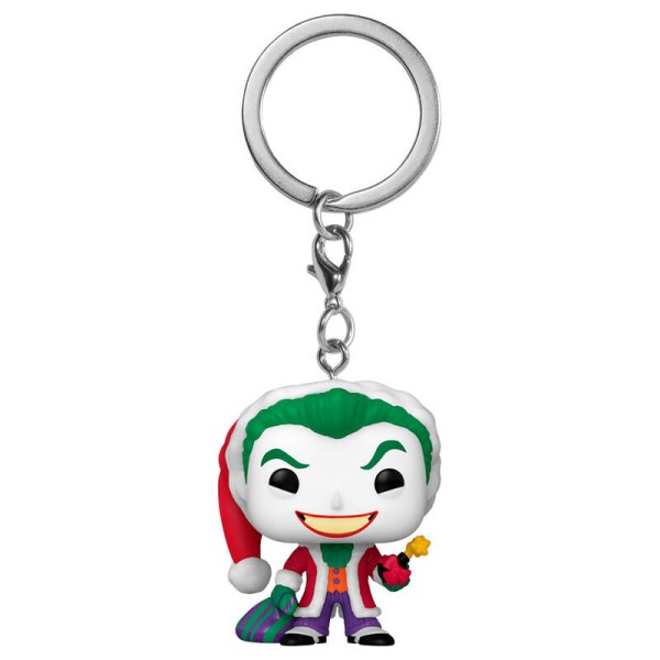 Pocket POP-sleutelhanger DC Comics Holiday The Joker Exclusief