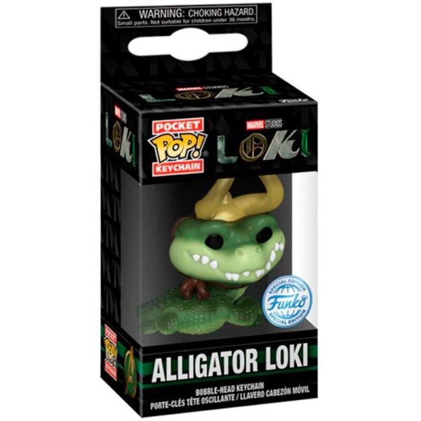Pocket POP Sleutelhanger Marvel Loki Alligator Loki