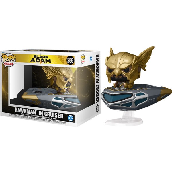 POP! 286 figuur DC Comics Zwarte Adam Hawkman in Cruiser