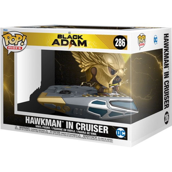 POP! 286 figuur DC Comics Zwarte Adam Hawkman in Cruiser