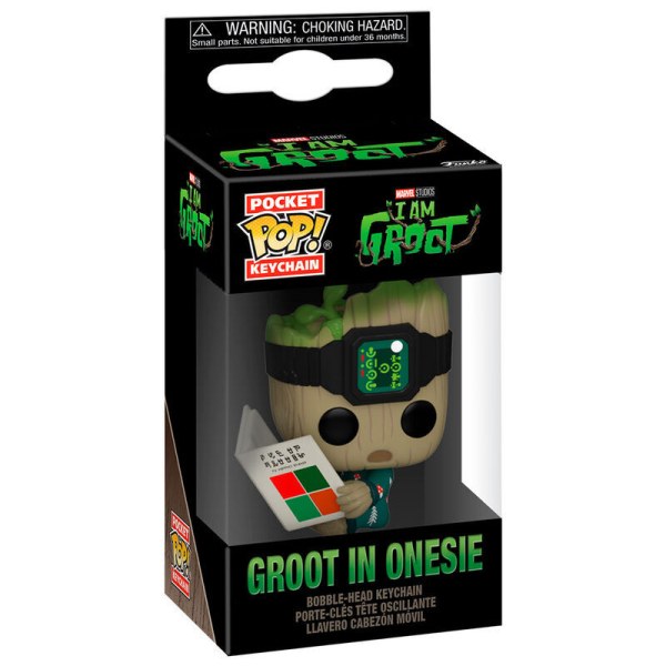 Pocket POP Sleutelhanger Marvel Ik ben Groot - Groot met Onesie