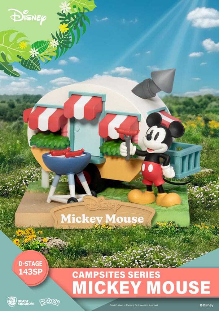 Disney diorama PVC D-Stage Kampeerterrein Serie Mickey Muis Special Edition 10 cm