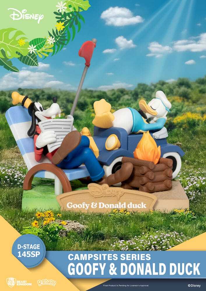 Disney diorama PVC D-Stage Kampeerplaats Serie Goofy & Donald Eend Speciale Editie 10 cm