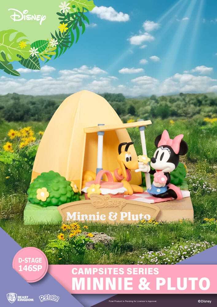 Disney diorama PVC D-Stage Kampeerplaats Serie Mini & Pluto Special Edition 10 cm