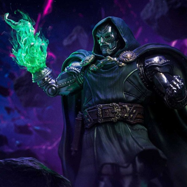 De Infinity Gauntlet Marvel Legends Diorama beeldje 1/10 Art Scale Infinity Doctor Doom Deluxe Edition 42 cm