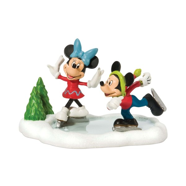 MICKEY & MINNIE SCHAATSTOKEN - Disney D56