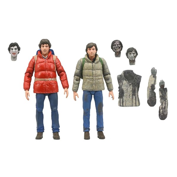 EEN AMERIKAANSE WEERWOLF IN LONDEN – 7” SCHAAL ACTIEFIGUREN - JACK EN DAVID 2 - PACK