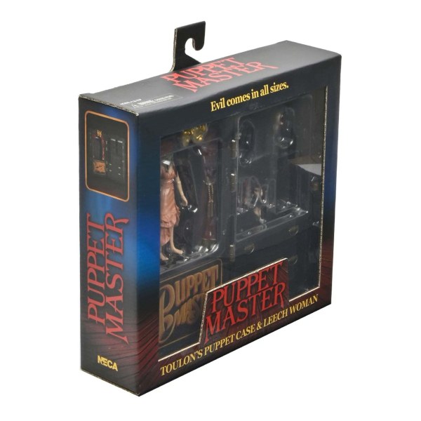 PUPPET MASTER - 7" SCHAAL ACTIEFIGUUR - BLOEDLEEGSTER EN TOULON'S PUPPET CASE 2 STUKS