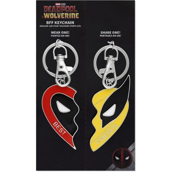 Set 2 sleutelhangers - Marvel Deadpool & Wolverine