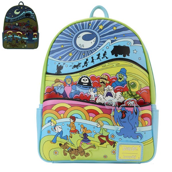 Scooby Doo Loungefly Mini Sac A Dos Psychedelische Monsterjacht Gitd