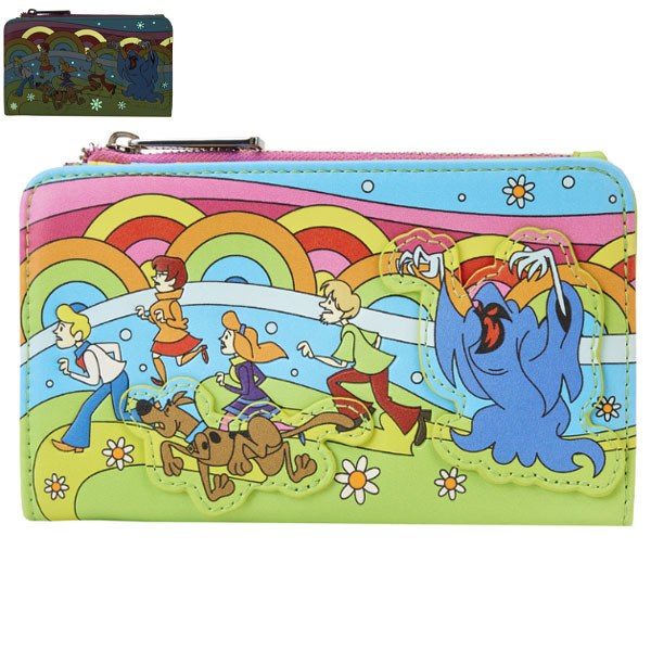 Scooby Doo Loungefly Portefeuille Psychedelische Monster Chase Gitd