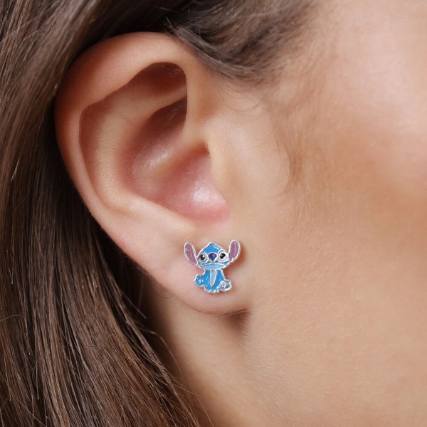 Stitch oorbellen zilver - Disney