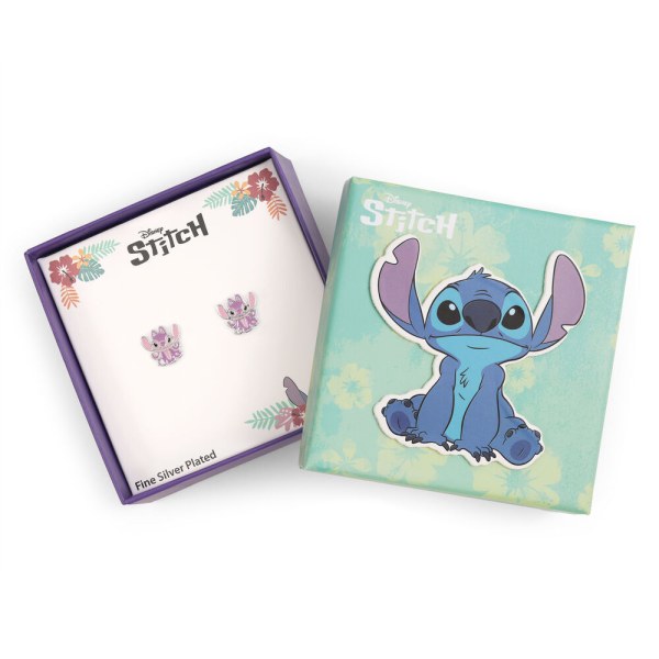 Angel oorbellen zilver - Disney Stitch