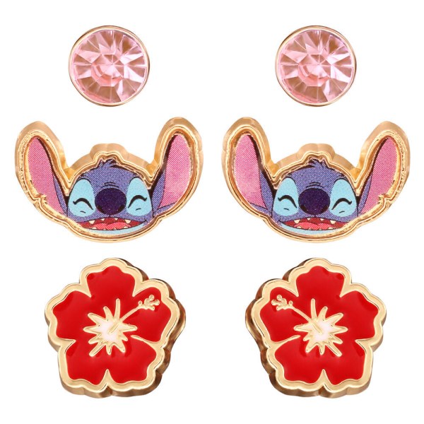 Stitch Set 3 paar oorbellen - Disney