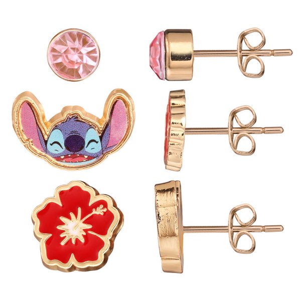Stitch Set 3 paar oorbellen - Disney