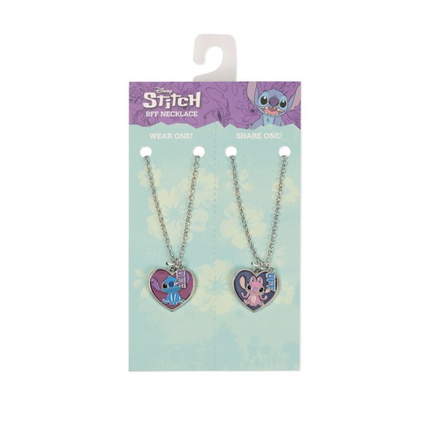 Set 2 kettingen Angel & Stitch - Disney
