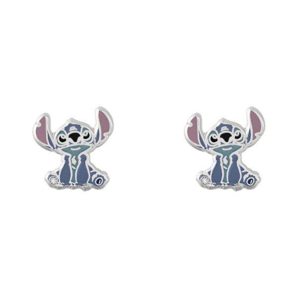 Stitch oorbellen + sieradenplaatje - Disney