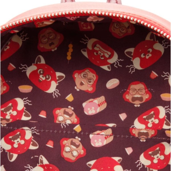 Mini Rugzak in de kleur Turning Red - DISNEY PIXAR LOUNGEFLY
