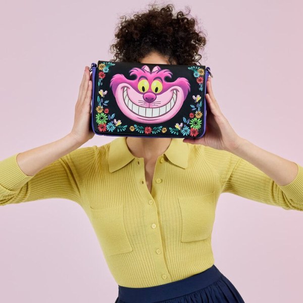 CHESHIRE CAT BLOEMEN SCHOUDEDTAS - ALICE IN WONDERLAND - DISNEY LOUNGEFLY
