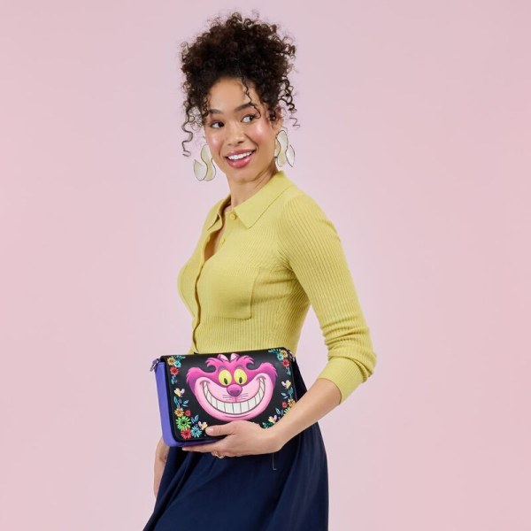 CHESHIRE CAT BLOEMEN SCHOUDEDTAS - ALICE IN WONDERLAND - DISNEY LOUNGEFLY