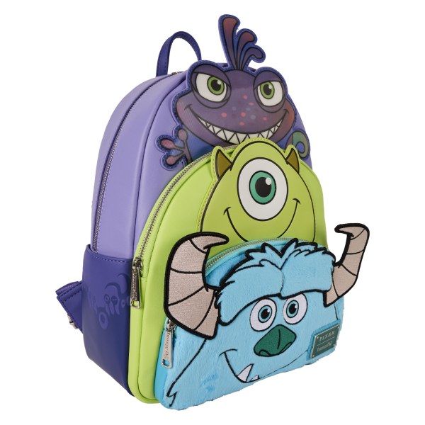 MONSTERS INC RUGZAK MET DRIE ZAKKEN - DISNEY-PIXAR LOUNGEFLY