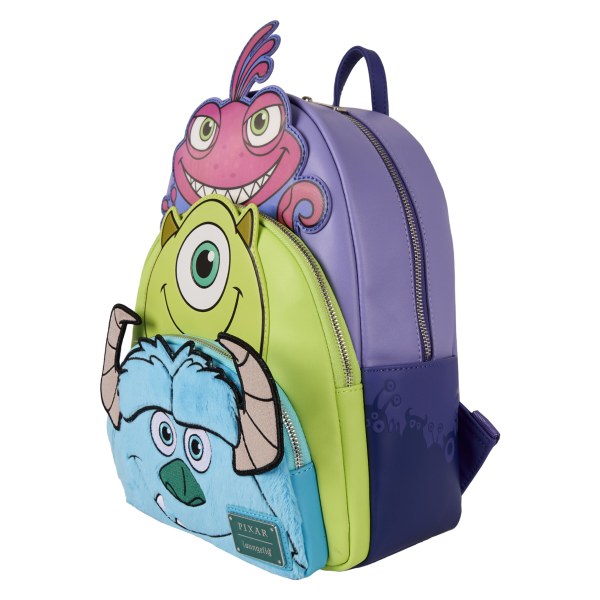 MONSTERS INC RUGZAK MET DRIE ZAKKEN - DISNEY-PIXAR LOUNGEFLY