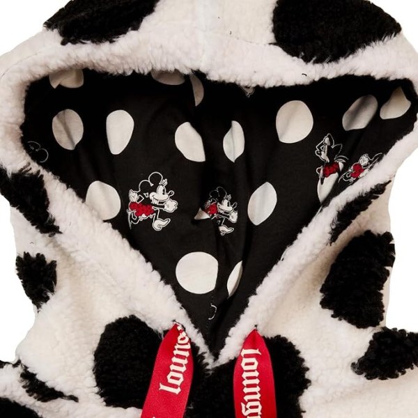 Minnie Rocks the Dots Sherpa Hoodie - DISNEY LOUNGEFLY