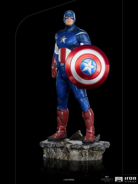 Het Infinity Saga-beeldje BDS Art Scale 1/10 Captain America Battle of NY 23 cm
