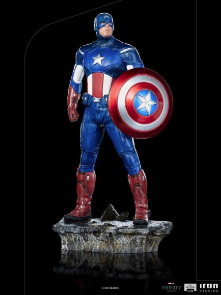 Het Infinity Saga-beeldje BDS Art Scale 1/10 Captain America Battle of NY 23 cm
