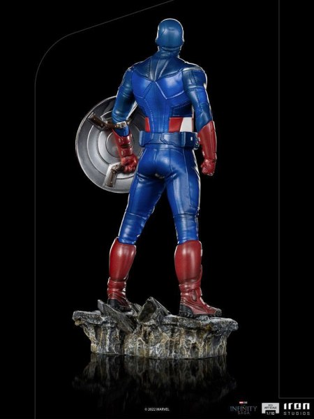 Het Infinity Saga-beeldje BDS Art Scale 1/10 Captain America Battle of NY 23 cm