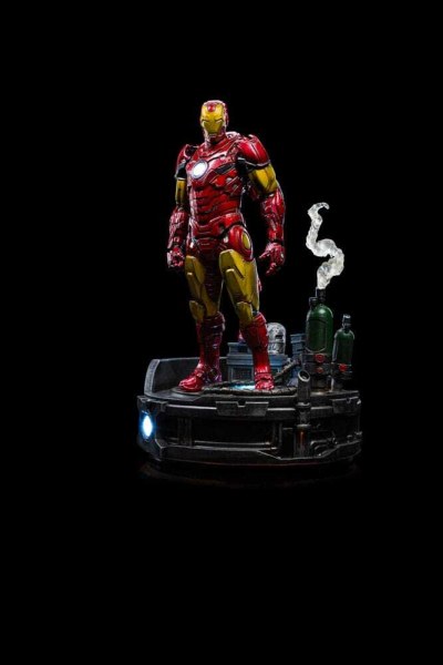 Marvel -beeldje 1/10 Deluxe Art Scale Iron Man Unleashed 23 cm - Beschadigde verpakking