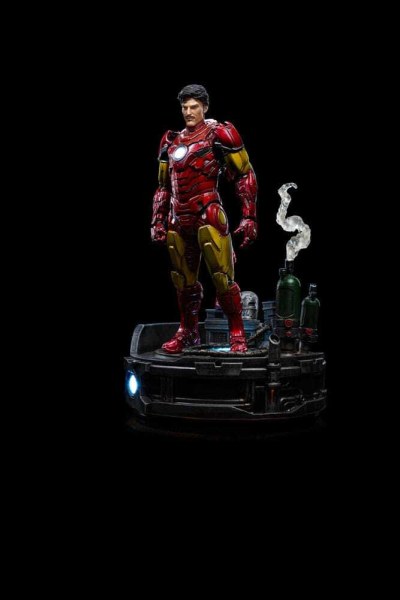 Marvel -beeldje 1/10 Deluxe Art Scale Iron Man Unleashed 23 cm - Beschadigde verpakking