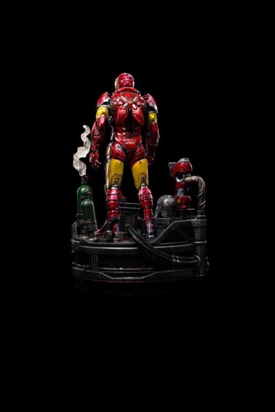Marvel -beeldje 1/10 Deluxe Art Scale Iron Man Unleashed 23 cm - Beschadigde verpakking