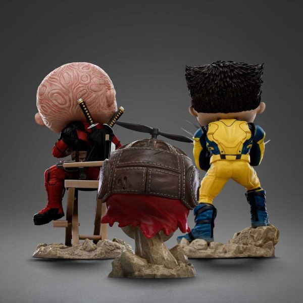Deadpool en Wolverine Mini Co. PVC-figuur Wolverine Unmasked 14 cm