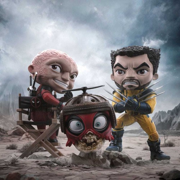 Deadpool en Wolverine Mini Co. PVC-figuur Wolverine Unmasked 14 cm