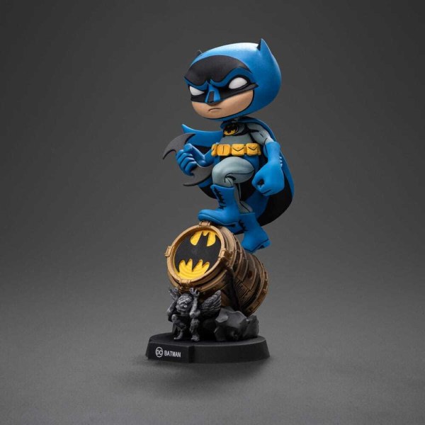 Batman-figuur Mini Co. PVC Batman op Bat-Signal (blauwe variant) 15 cm