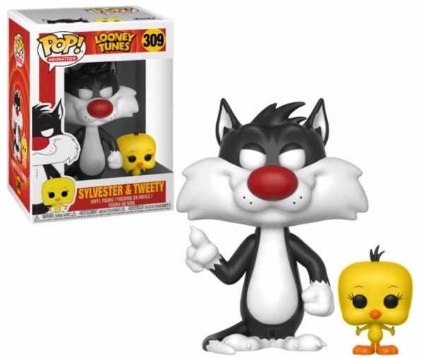 Looney Tunes POP! 309 Televisie Vinyl Sylverster & Tweety 9 cm
