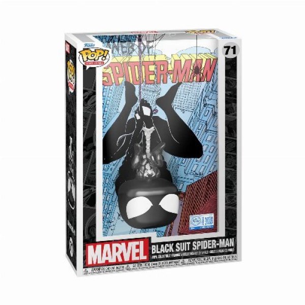 FUNKO POP! 71 Spider-Man zwart pak - Marvel Web of Spider-Man #8
