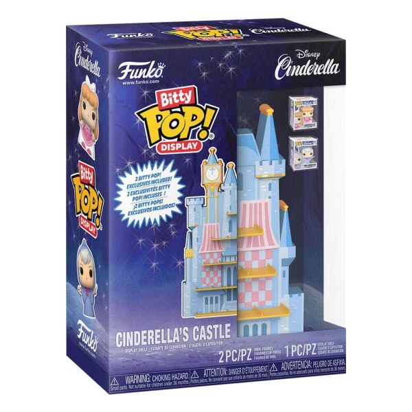 Disney Bitty POP! Displaystandaard met 2 Figuren van Assepoesters kasteel