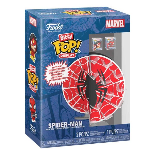 Marvel Bitty POP! Displaystandaard met 2 Spider-Man Web Vinyl Figuren