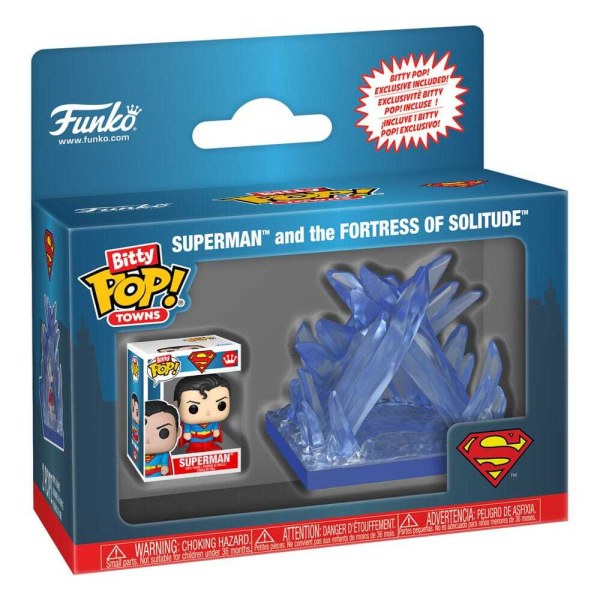 DC Comics Bitty POP! Towns Vinyl figuur Superman en het Fort van de Eenzaamheid