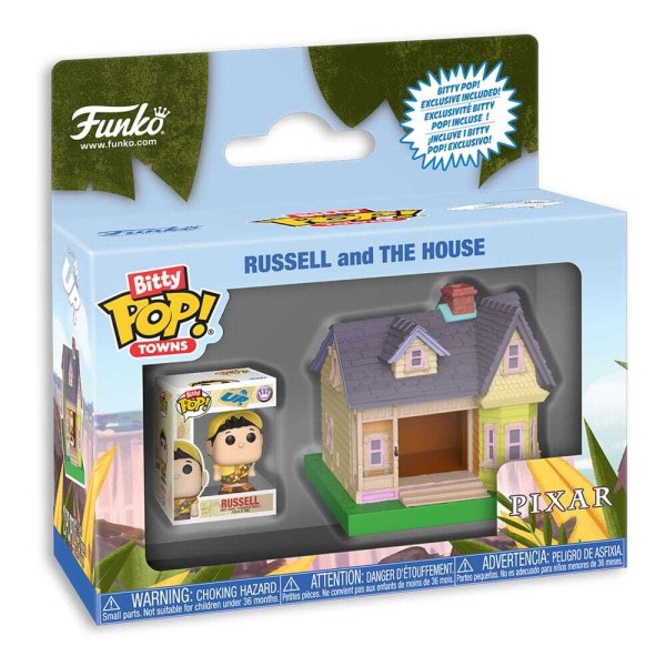 Daarboven Bitty POP! Towns Vinyl beeldje Russell en The House