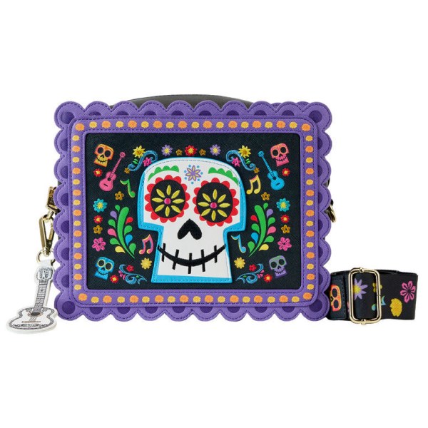 Loungefly Disney Coco Miguel Calavera Floral Skull schoudertas