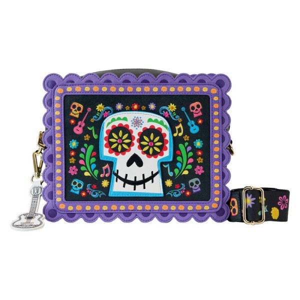 Loungefly Disney Coco Miguel Calavera Floral Skull schoudertas