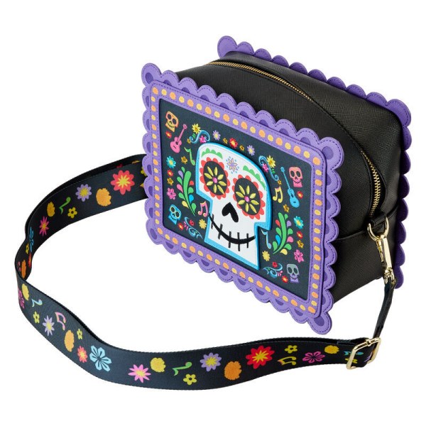 Loungefly Disney Coco Miguel Calavera Floral Skull schoudertas