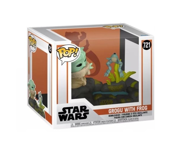 Star Wars Pop! 721 Deluxe Mandalorian S10 Din Grogu Kikker