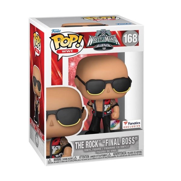 WWE Pop! 168 The Rock Final Boss Wrestlemania 40
